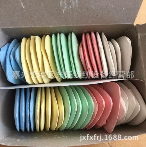彩色划粉白色划粉划粉片画衣粉剪裁划线粉笔三角画粉服装辅料工具